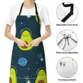 thumbnail image 5 of Bingfone Avocado In Space Apron Gifts For Men, Women Professional Grade Chef Apron For Kitchen,Bbq & Grill, 5 of 8