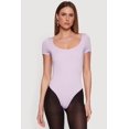 thumbnail image 2 of Women's Scoop Neck Short Sleeve Bodysuit, 2 of 4