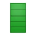 thumbnail image 2 of Hirsh 36 inch Wide 5 Drawer Metal Lateral File Cabinet for Home and Office, Holds Letter, Legal and A4 Hanging Folders, Screamin' Green, 2 of 5