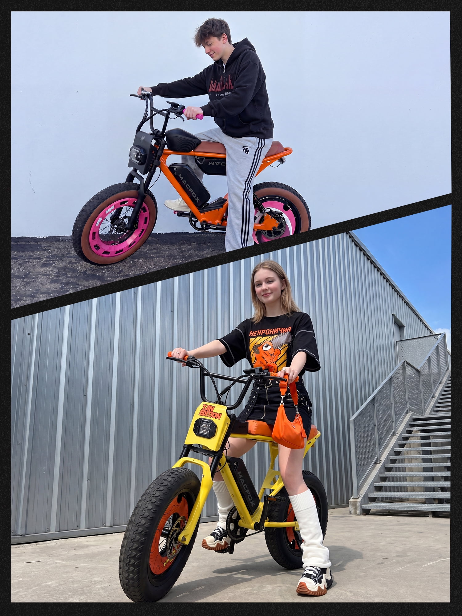 MACFOX X1S Adult Electric Bike, 750W, 20 MPH Max Speed, 28-56 Mile Range (PAS1), 20"x4" Fat Tires, City & School Commuting, UL2849, Class-2