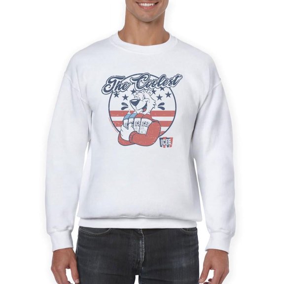 Patriotic Retro Bear ICEE Slush Graphic Men's Sweatshirt