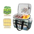 thumbnail image 2 of FORMRS Insulated Cooler Bag 24 Cans Capacity Soft Leakproof Lunch Box with Side Pockets, Beige Mountain, 2 of 7
