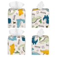 thumbnail image 2 of Sikiie Childish Dinosaur Leather Tissue Box Cover Square, tissue box holder, Tissue Box with Bottom Belt-5.2”x5.2”x5.2”, 2 of 7