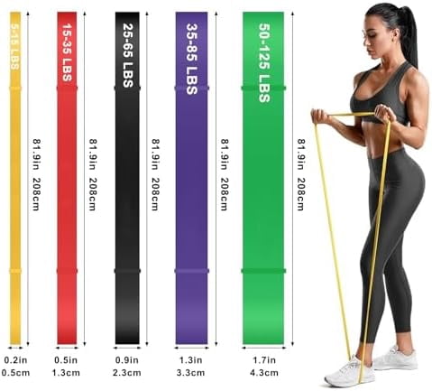 Jointown Pull Up Bands, Resistance Bands Set, Pull-Up Assistance Bands Set for Men & Women, Exercise Workout Bands for Working Out, Body Stretching, Physical Therapy, Muscle Training