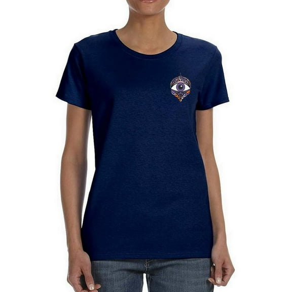 Ornamental Watching Eye Shaped T-Shirt Women -Image by Shutterstock, Female 3X-Large