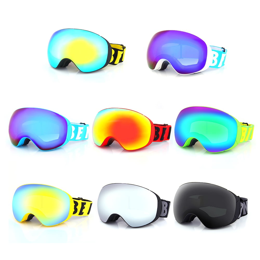 del massefylde Ægte Ski Goggles Double Layers UV400 Anti-fog Men Women Snowboard Goggles -  Walmart.com