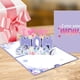 thumbnail image 2 of Tarjeta de bendición para el Día de la Madre, elegante caja de tarjetas 3D de cumpleaños, adorno de feliz cumpleaños Púrpura, 2 of 9