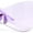 Purple, variant on XL Oversized Duckbill Curved Wrap Rimless Shield Plastic Sunglasses Black