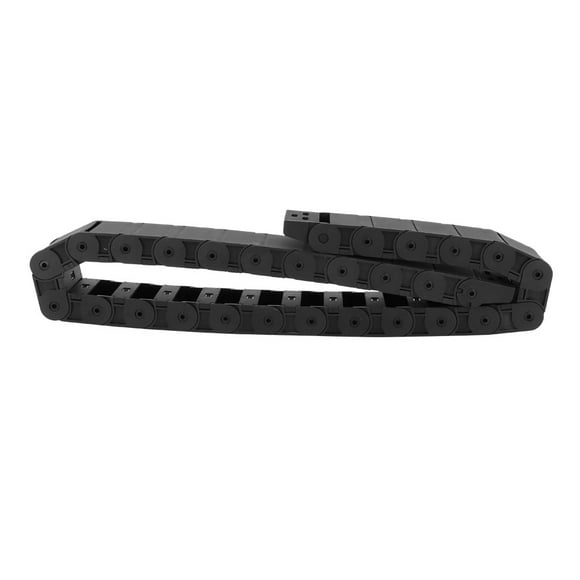 Drag Chain, 1M R38 Cable Drag Chain Black Nylon Wire Carrier CNC Machine Tool for 3D Printer CNC Machine 18mmx50mm, Chains