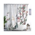 thumbnail image 2 of Langgg Rideau de Douche de Salle de Bain Imperméable Polyester Moderne Style Bain Rideaux d'Impression Décoration Drape Type de Toilette Domestique 12, 2 of 9