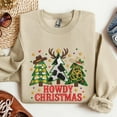 thumbnail image 2 of Howdy Christmas Embroidered Sweatshirt, Christmas Western Cowboy Tree Holiday Embroidered Shirt, Merry Christmas Hoodie, Winter Holiday Gift, 2 of 4