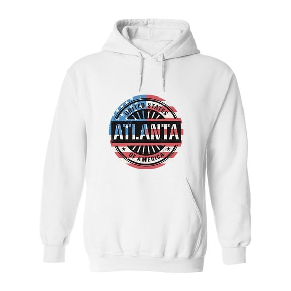 Atlanta Stamp Hoodie Men -Image by Shutterstock, Male XX-Large