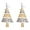Colorful, variant on Christmas Tree Dangle Drop Earrings for Women Gold-Toned Star Dangling Statement Fish Hook Stud Earring Fashion Lightweight Thanksgiving Holiday Xmas Jewelry