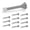 Satin Nickel, variant on Door Stoppers, 12 Pack Spring Door Stops with Rubber Bumper, Satin Nickel Door Stoppers for Bottom of Door