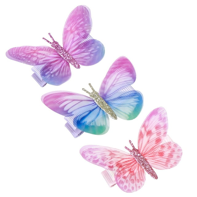WIFKLSIIPG Butterfly Hair Clips Glitter Barrettes Butterfly Snap Hair Clips Hair Accessories