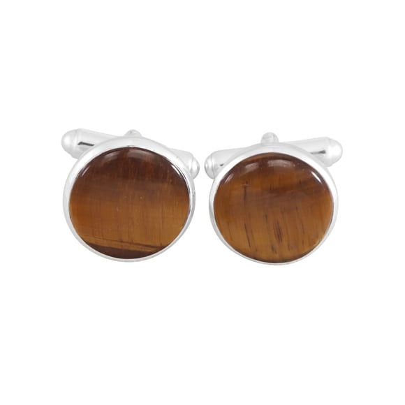 Earth Gems Jewelry Tiger Eye Cufflinks Sterling Silver Cufflinks Handmade Cufflinks French Cuffs Silver Cufflinks Suit Cufflinks Antique Men's Cufflinks