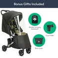 thumbnail image 3 of Colugo Compact Stroller - One Hand Fold Lightweight Stroller, Travel Stroller with Rain Cover, Backpack and Cup Holder, Olive, 3 of 8