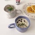 thumbnail image 3 of Toystoory Taza de cerámica para salpicaduras de tinta de 300ml, taza de agua Vintage, vaso de Chocolate caliente con leche para café, recipiente para Juegos de servir café y té Púrpura Toystoory HA081766-01, 3 of 6