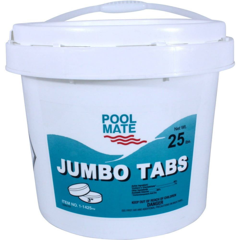 Pool Mate Jumbo 3" Chlorine Tablets for Swimming Pools
