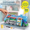 thumbnail image 5 of Ryan’s World DIY Model Steam Engine Construction Kit, 55-Piece Mechanical Engineering Learning Set, Kids Science Experiment STEM Toy for Ages 8+, Creative Educational Design with Tool and Stickers, 5 of 8