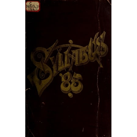 (Custom Reprint) Yearbook: 1885 Northwestern University - Syllabus Yearbook (Evanston, IL)