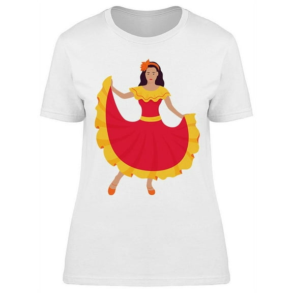Mexican Traditional Dress T-Shirt Women -Image by Shutterstock, Female Small