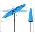 thumbnail image 4 of Devoko 9FT Patio Umbrella Outdoor Table Umbrella with 8 Sturdy Ribs, Blue, 4 of 7