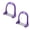 Purple, variant on Suodoka Horse Riding Stirrup Stainless Steel NonSlip Pad Equestrian Aluminum Saddle, Blue, Pair, 7.48 inches / 19 cm