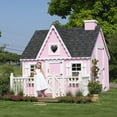 thumbnail image 6 of Little Cottage Co. 8x8 Victorian Playhouse with Floor, Deck and Rail, Outdoor Wood Do-It-Yourself Kit, 6 of 12