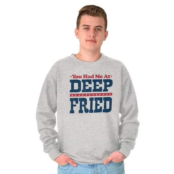 You Had Me At Deep Fried Southern Unisex Plus Fleece Graphic Sweatshirt Brisco Brands 2X