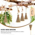 thumbnail image 5 of 24Pcs Broom Mini Witch Miniature Straw Brooms Dollhouse Decorations Costume Props Dollhouse Accessories Hanging Craft Prop, 5 of 5