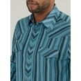 thumbnail image 3 of Wrangler® Men's Blue Stripes Classic Fit Button Down Shirt 2330368, 3 of 4