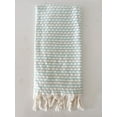 thumbnail image 6 of Beach Wave Turkish Cotton Beach Towel Country Club Blue, 6 of 12
