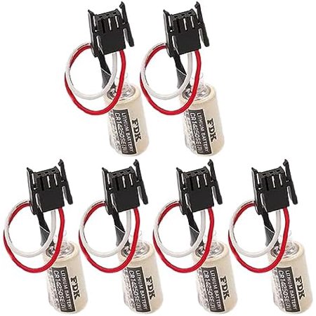 (6 Pack) Replacement for FDK CR14250SE 3V 1/2AA PLC Battery for 1747-BA 1000mAh Backup Power Supply