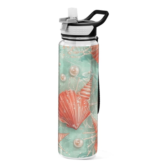 BZSMCE Sport Bottle Marine Tapestry Outdoor sports Water Bottle Size: 10.4x3in