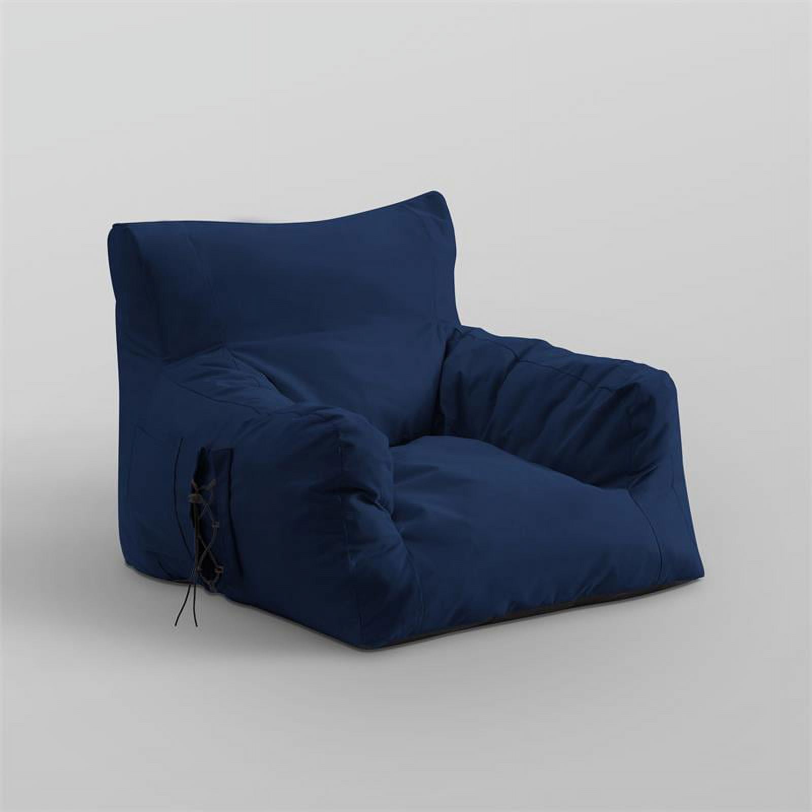 Gouchee Home Ava Navy 5ft Velvet Foam Bean Bag Chair - ShopStyle