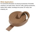 thumbnail image 3 of Uxcell Faux Leather Straps Strip Belt Leather String 1cm/0.4" Width for DIY Ornament Accessories,Brown,2pcs, 3 of 6