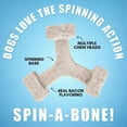 thumbnail image 3 of Bullibone Spin-a-Bone Dog Chew Toy for Dental Health with Bacon Flavor, 3 of 7