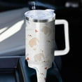 thumbnail image 5 of 40oz Elephant Stainless Steel Tumbler with Handle and Straw, Insulated Cup Travel Coffee Mug Water Bottle with Lid and Straw, Animal Lovers Women Gifts, 5 of 5