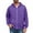 Purple, variant on Zip Up Hoodies For Men Big And Tall Fleece Sweatshirts Lightweight Winter Jackets Casual Pullover Hoodie With Pocket