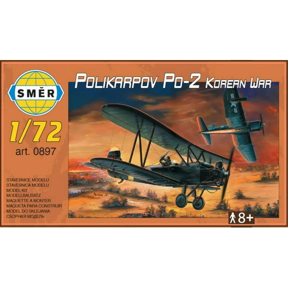 Polikarpov Po-2 biplane in Korean War (1/72 model kit)