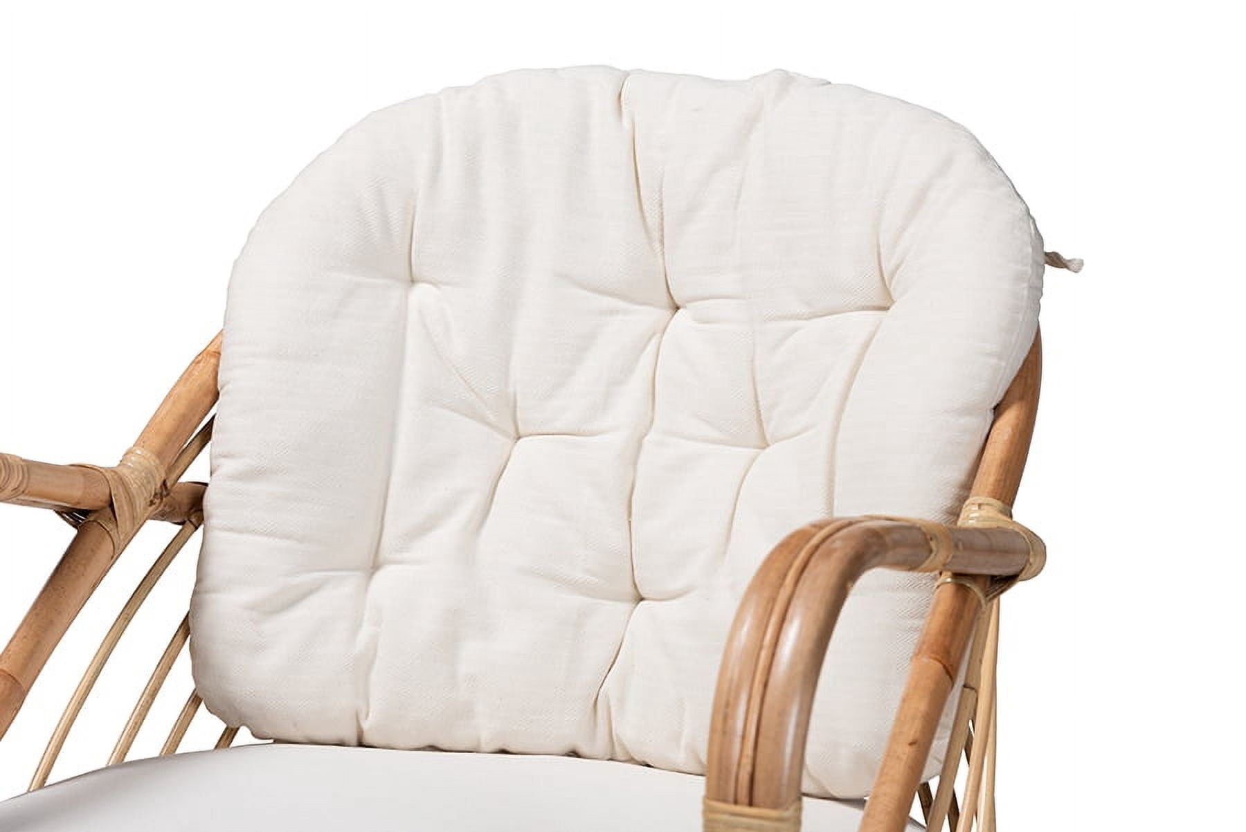 bali & pari Aliane Rattan BOHO Accent Chair, Natural Brown