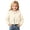 Beige, variant on Girls Coat & Jacket for Kids Solid Hooded Windproof Zippered Outwear Ideal Daily Casual for 4–13 Years