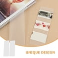 thumbnail image 3 of Raindrops 100Pcs Convenient Tape Holder White PVC Sub Packing Tape Board for Office and Study Use, 3 of 8