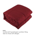 thumbnail image 5 of JML 10 Piece Bed in a Bag Quilted Diamond Comforter Set with Sheets, King, Burgundy, 5 of 5