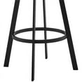thumbnail image 4 of Home Square 26" Bar Stool in Gray Faux Leather and Black Metal - Set of 2, 4 of 8