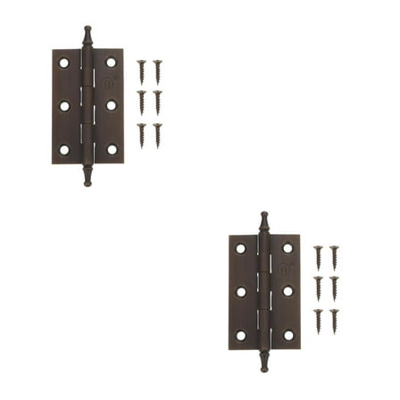 unbranded 2pcs Cabinet Hinges Copper Butt Hinges for Kitchen Cabinets Furniture Doors