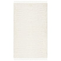 SAFAVIEH Casablanca Albert Solid Wool Area Rug, Ivory, 8' x 10'