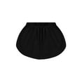 thumbnail image 6 of Women Detachable Underskirt Fake Shirt Adjustable Lower Sweep Skirt Blouse Tail Irregular Hem Black XXL, 6 of 8