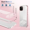 thumbnail image 5 of for iPhone 14 Crystal Clear Case [Anti-Yellowing] Anti-Scratch Transparent Hard Back and Flexible Edge [Military Grade Drop Protection] Shockproof Phone Cover for iPhone 14, Pink, 5 of 8